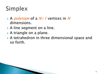 Nelder Mead Search Algorithm | PPTX