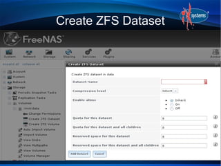 Create ZFS Dataset
 