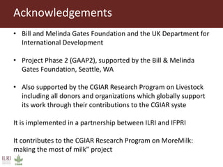 Gendered barriers and opportunities among milk traders in the informal sector in peri-urban Nairobi