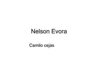 Nelson Evora Camilo cejas  