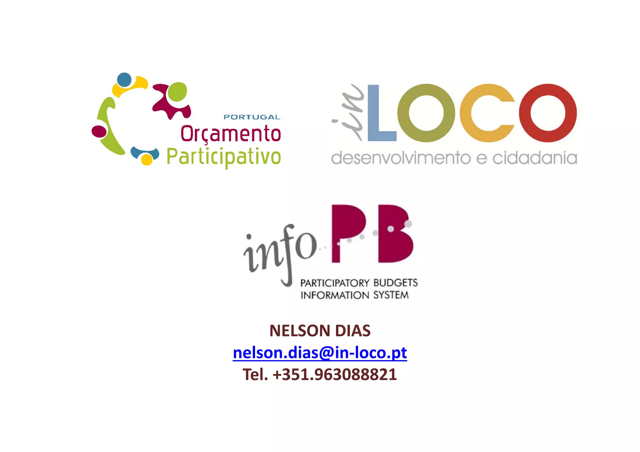 NELSON DIAS
     NELSON DIAS
nelson.dias@in‐loco.pt
 Tel.  351.963088821 
 Tel. +351.963088821
 