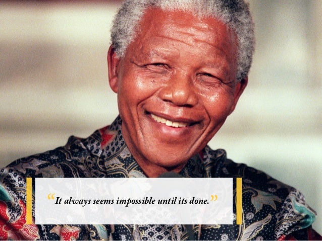It Always Seems Impossible Until It Always Seems Impossible Until