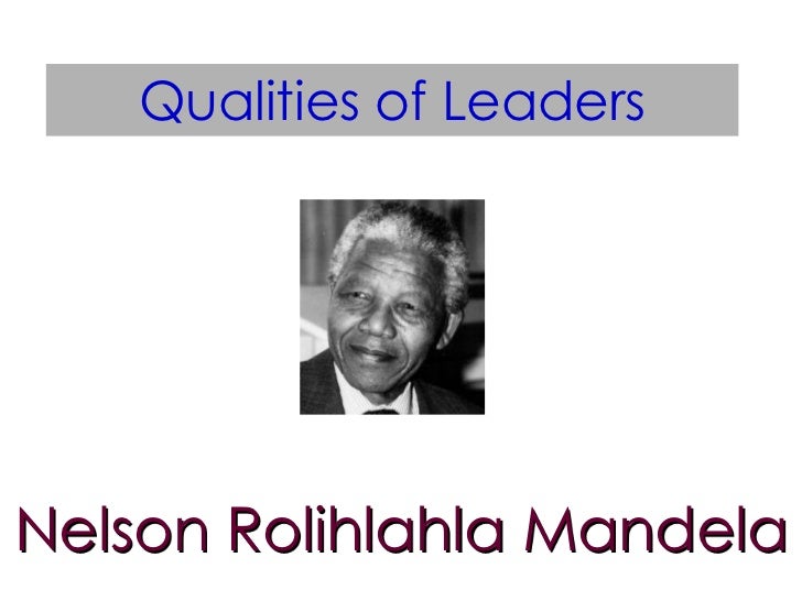 Nelson mandela leadership