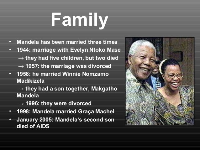 How many times was Nelson Mandela married?