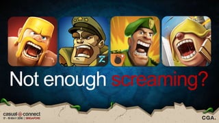 Not enough screaming?
 