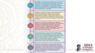 .
9.
Se perciben a sí mismas y a sí mismos como parte de la
naturaleza, conscientes del momento que viven en su
ciclo de vida y la importancia de entender que el medio
ambiente y su vida personal son parte de la misma
trama, por lo que entienden la prioridad de relacionar el
cuidado de su alimentación, su salud física, mental,
sexual y reproductiva con la salud planetaria desde una
visión sustentable y compatible.
Interpretan fenómenos, hechos y situaciones históricas,
culturales, naturales y sociales a partir de temas
diversos e indagan para explicarlos con base en
razonamientos, modelos, datos e información con
fundamentos científicos y saberes comunitarios, de tal
manera que les permitan consolidar su autonomía para
plantear y resolver problemas complejos considerando
el contexto.
Interactúan en procesos de diálogo con respeto y
aprecio a la diversidad de capacidades, características,
condiciones, necesidades, intereses y visiones al
trabajar de manera cooperativa. Son capaces de
aprender a su ritmo y respetar el de las demás
personas, adquieren nuevas capacidades, construyen
nuevas relaciones y asumen roles distintos en un
proceso de constante cambio.
Intercambian ideas, cosmovisiones y perspectivas
mediante distintos lenguajes, con el fin de establecer
acuerdos en los que se respeten las ideas propias y las
de otras y otros. Dominan habilidades de comunicación
básica tanto en su lengua materna como en otras
lenguas. Aprovechan los recursos y medios de la cultura
digital, de manera ética y responsable para
comunicarse, así como obtener información,
seleccionarla, organizarla, analizarla y evaluarla.
Desarrollan el pensamiento crítico que les permita
valorar los conocimientos y saberes de las ciencias y
humanidades, reconociendo la importancia que tienen
la historia y la cultura para examinar críticamente sus
propias ideas y el valor de los puntos de vista de las y los
demás como elementos centrales para proponer
transformaciones en su comunidad desde una
perspectiva solidaria.
 