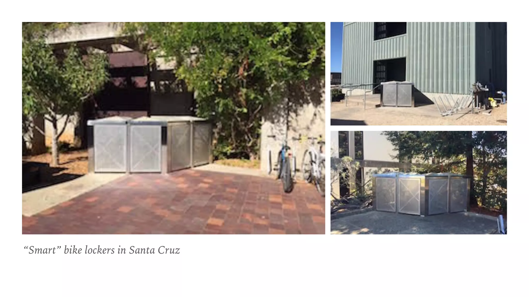 “Smart” bike lockers in Santa Cruz