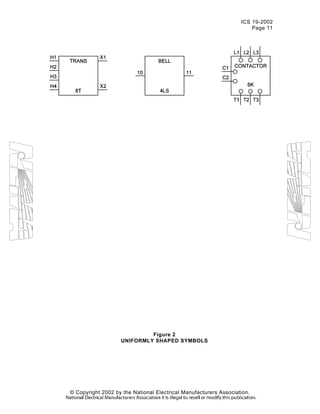ICS 19-2002
Page 11
© Copyright 2002 by the National Electrical Manufacturers Association.
Figure 2
UNIFORMLY SHAPED SYMBOLS
 