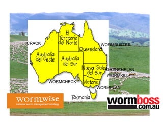 WORMCHECK
DRENCHPLAN
WORMKILL
WORMBUSTER
WORMPLAN
CRACK
 