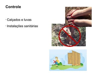 Controle
•
Calçados e luvas
•
Instalações sanitárias
 