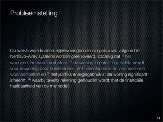 Eindcolloquium: energiezuinig en bewonersgericht renoveren van Nemavo-Airey woningen
