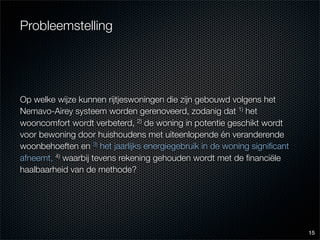 Eindcolloquium: energiezuinig en bewonersgericht renoveren van Nemavo-Airey woningen
