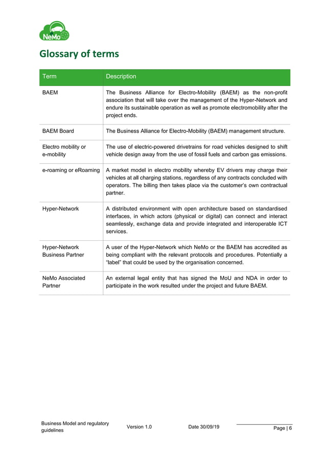 NeMo D7.2 Business Model and regulatory guidelines PDF
