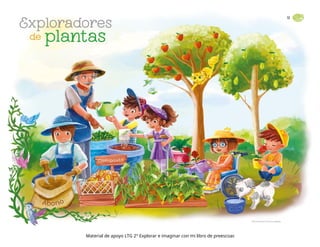 Material de apoyo LTG 2° Explorar e imaginar con mi libro de preescoar.
 