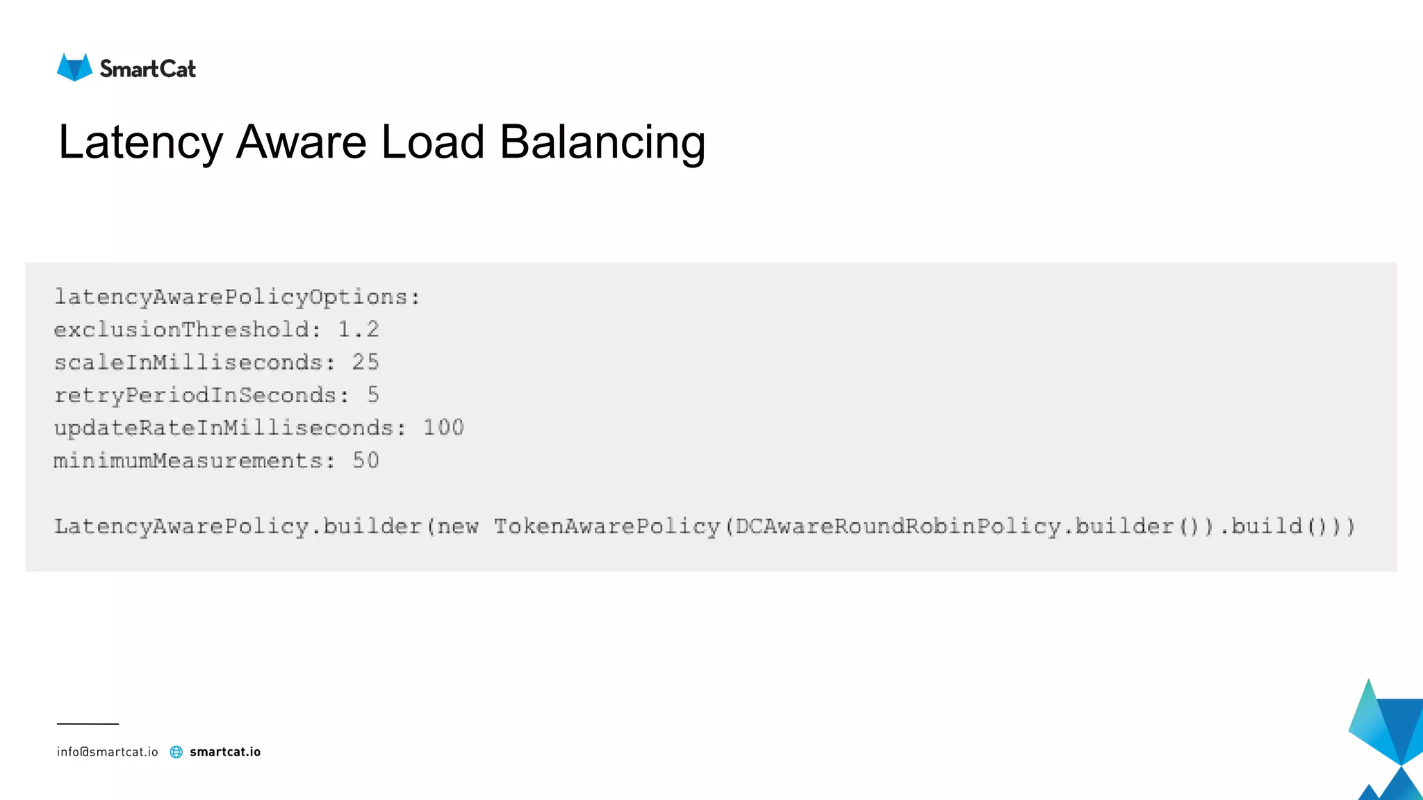 Latency Aware Load Balancing
 