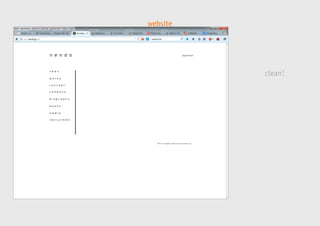website 
clean! 
 