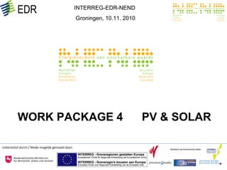 WORK PACKAGE 4  PV & SOLAR 
