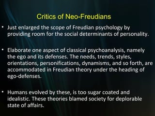 neo freudian theory of personality