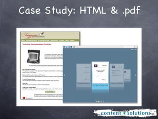 Case Study: HTML & .pdf
 