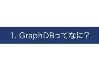 1. GraphDBってなに？
 
