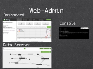 Web-Admin
Dashboard

                   Console




Data Browser
 