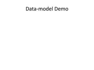 Data-model Demo
 