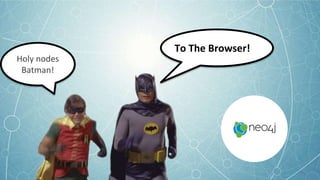 To The Browser!
Holy nodes
Batman!
 