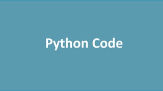 Python Code
 