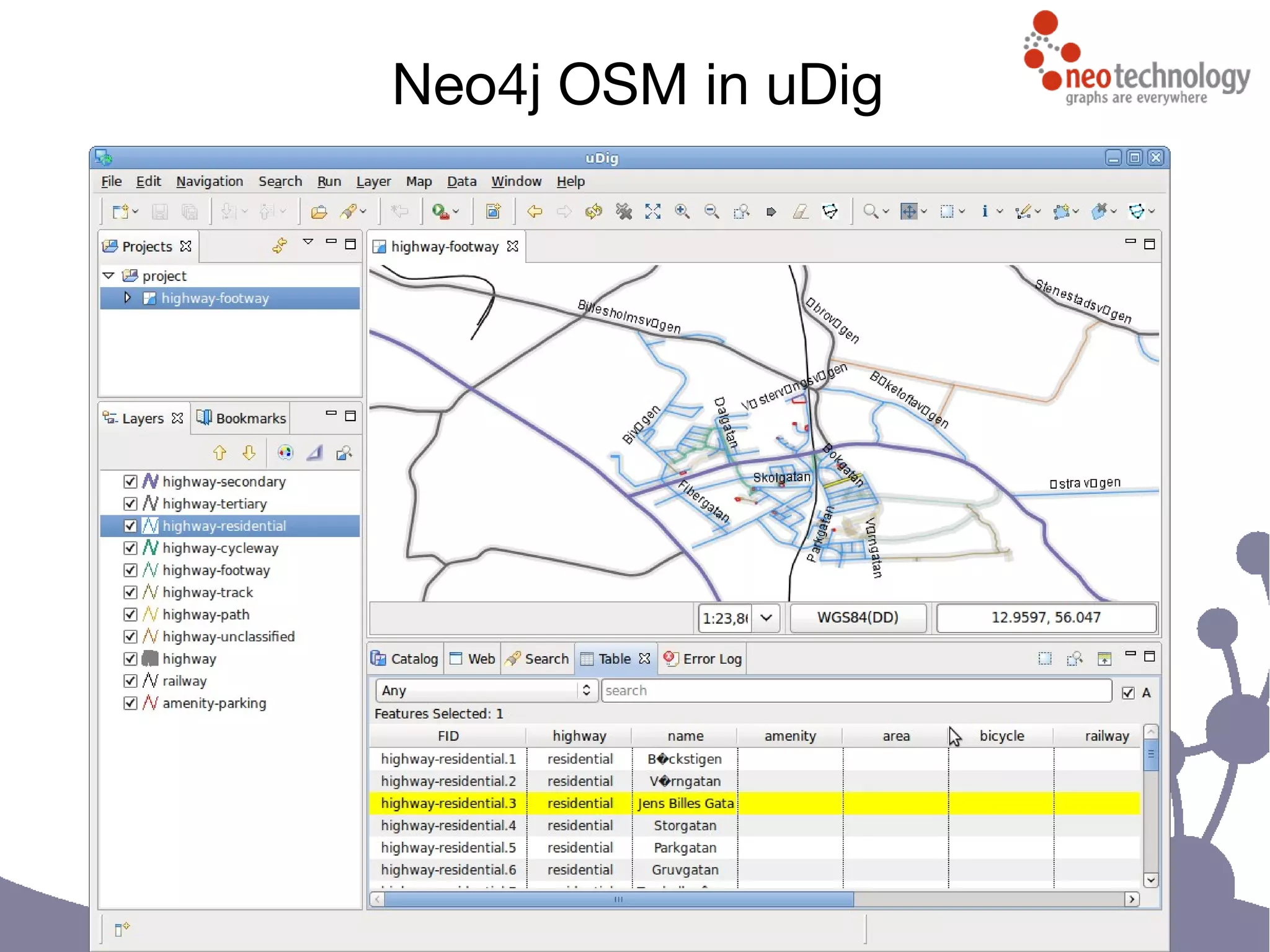 Neo4j OSM in uDig
 