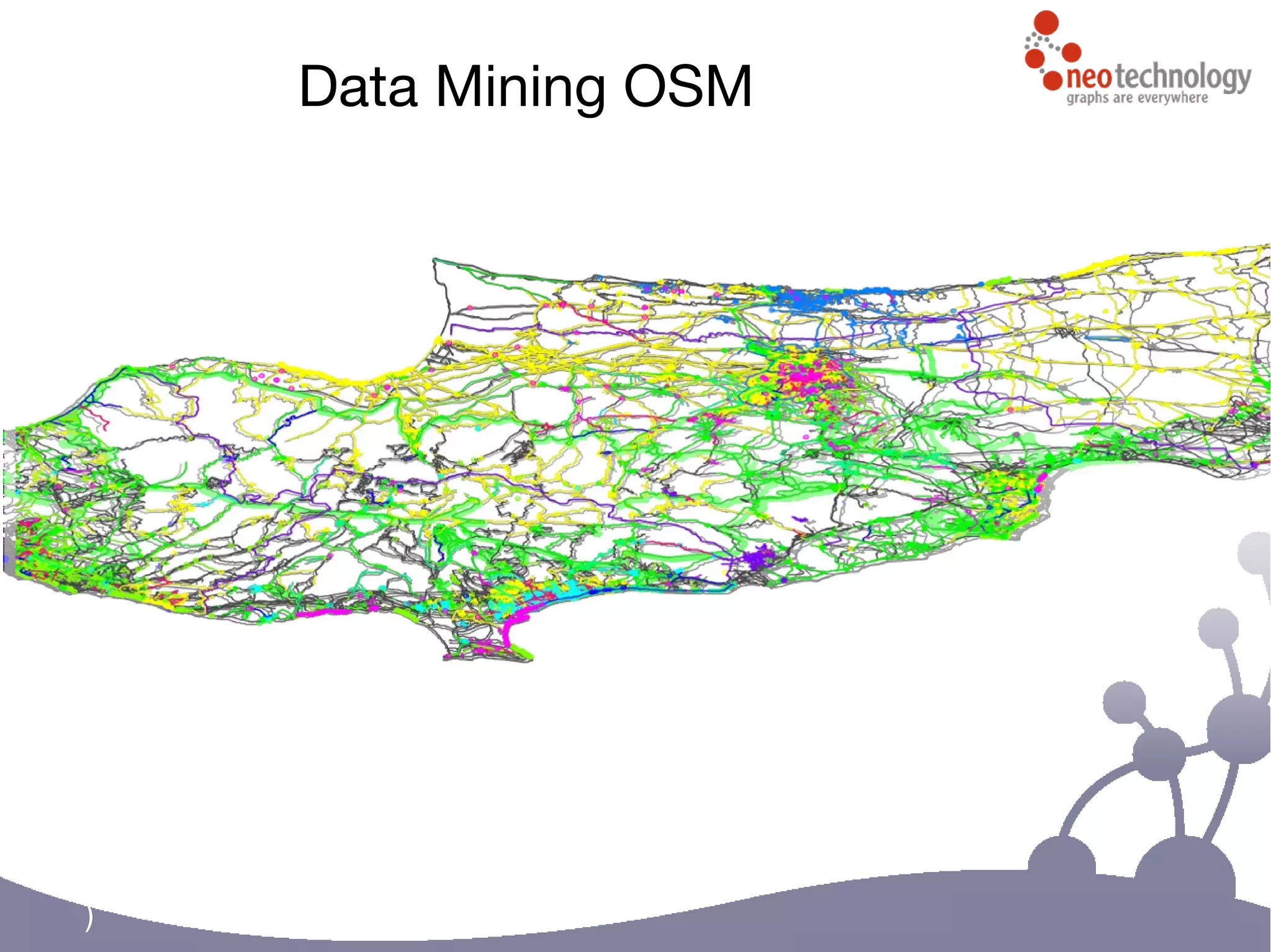 Data Mining OSM
timestamp > 1207014810000 and timestamp < 1208310810000 and
(
user = 'Zenon' or user = 'tomasCY' or user = 'muffu' or
user = 'dcp' or user = 'cartOMike' or user = 'djanda' or
user = 'Peter14' or user = 'toaster' or user = 'user_7363' or
user = 'lyx'
)
 