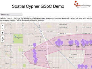 Spatial Cypher GSoC Demo
 