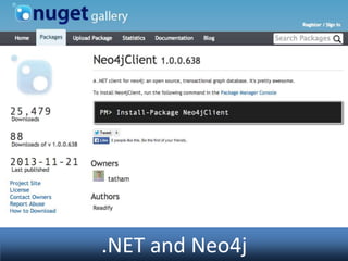 .NET and Neo4j

 