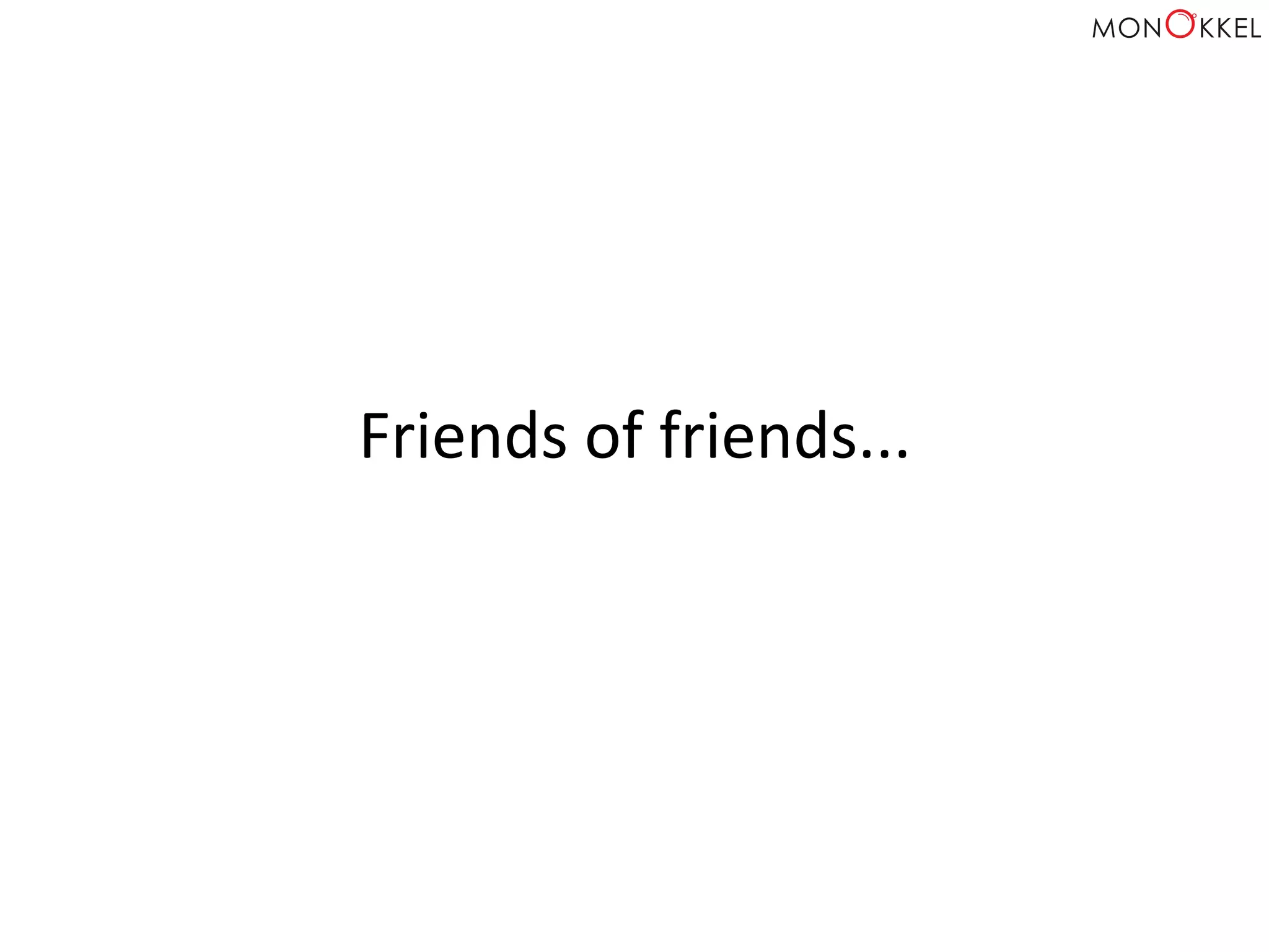 Friends	
  of	
  friends...	
  
 