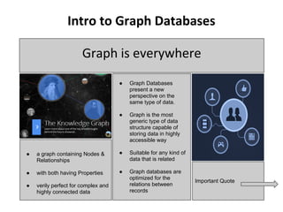 Getting started with Graph Databases & Neo4j | PPT