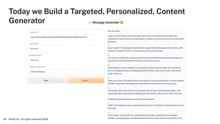 Today we Build a Targeted, Personalized, Content
Generator
Neo4j Inc. All rights reserved 2023
28
 