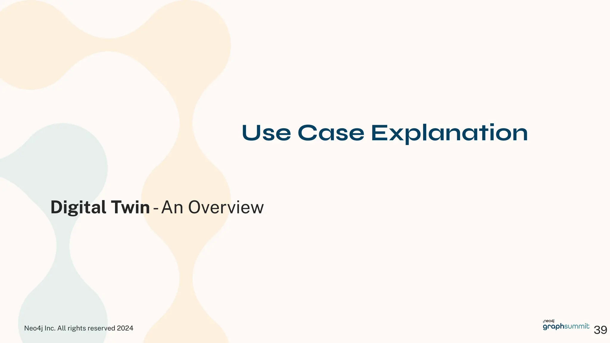 Neo4j Inc. All rights reserved 2024
39
Use Case Explanation
Digital Twin-An Overview
 