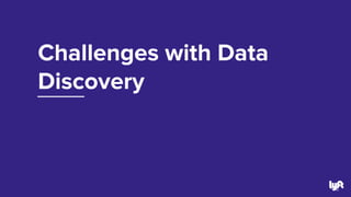 Challenges with Data
Discovery
5
 