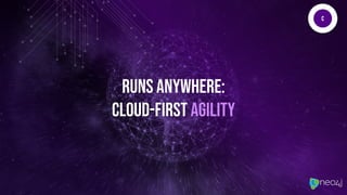 RUNS ANYWHERE:
Cloud-first AGILITY
C
 
