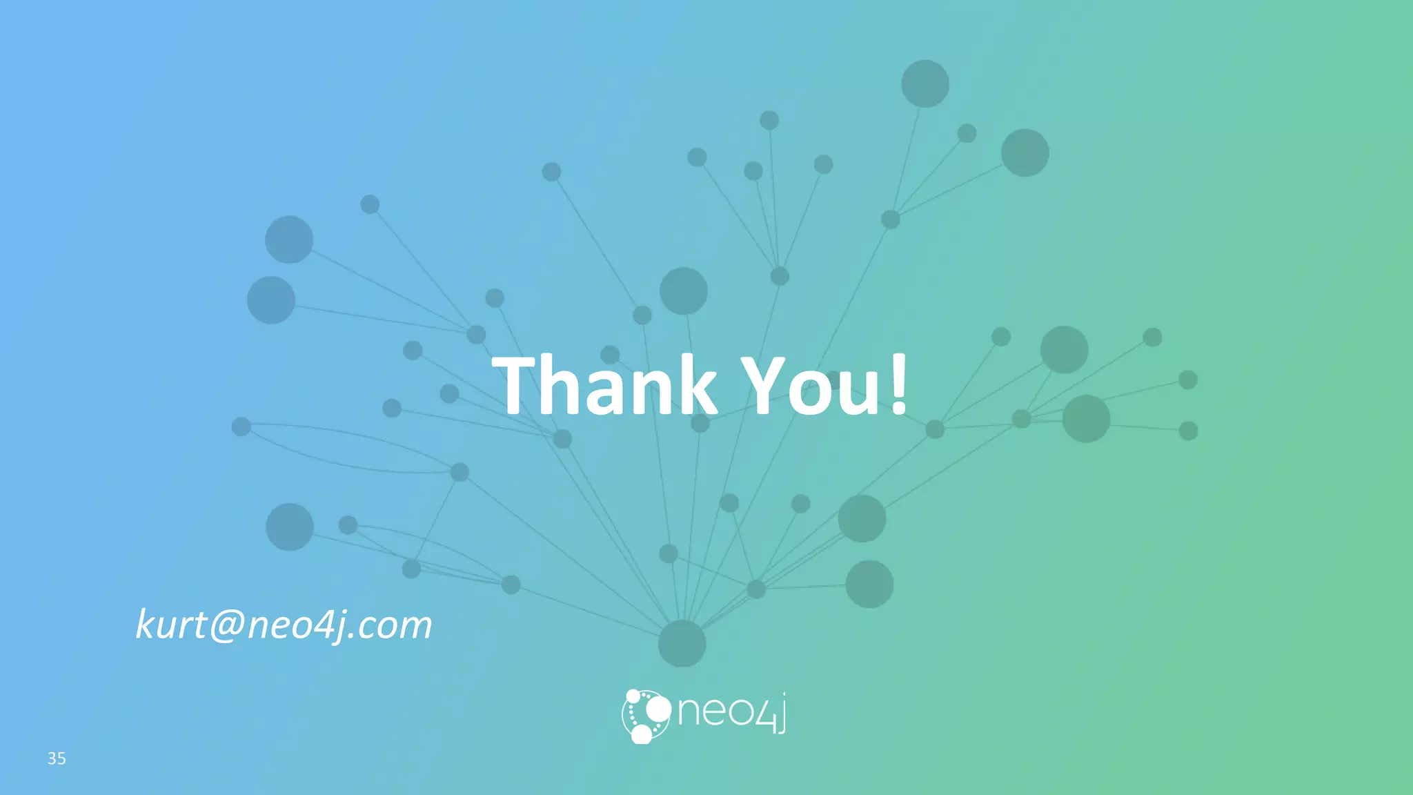 Thank You!
kurt@neo4j.com
35
 