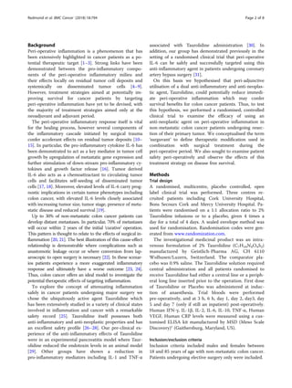 Neoadjuvant NSAIDs in colon cancer | PDF