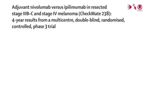 Neoadjuvant or adjuvant immunotherapy in melanoma stage iii | PPTX