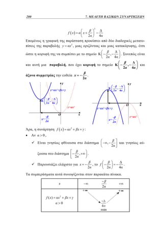 200	
152

5. 7. ΜΕΛΕΤΗ ΒΑΣΙΚΩΝ ΣΥΝΑΡΤΗΣΕΩΝ
2

f x

x

2

4
-

2

y

x ,

,
2

,

.

4

,

2
x

x2

f x

,

4

.

2

x

,

:

0,
,

2

,
x

-

2

.
2

,

f

2

.

4

.

x

f ( x)

2

x2

x
0

 
