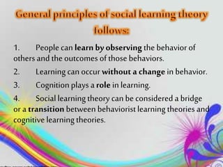 albert bandura' social learning theory | PPTX
