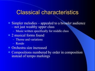 Neoclassical And Classical Period