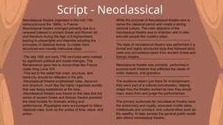 Neoclassical and Mystery Plays Entertain | PPTX