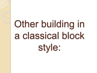 Neoclassical architecture | PPTX