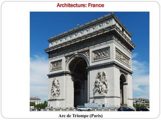 Architecture: France
Arc de Triompe (Paris)
 