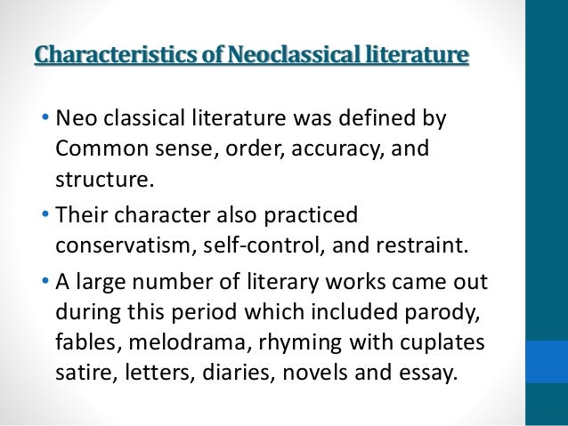 Neoclassical writers in english literature image