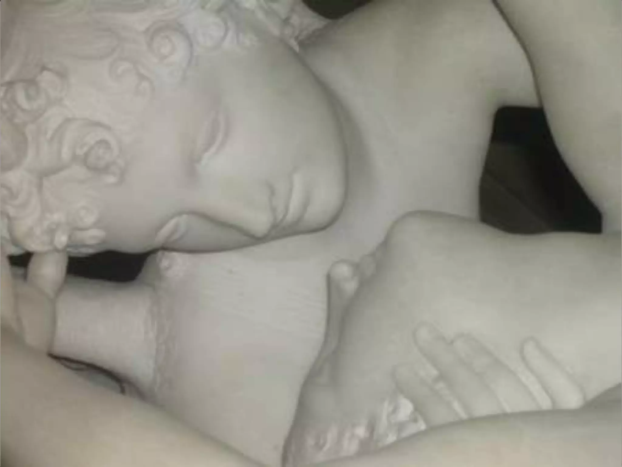 Portrait painting against landscapes