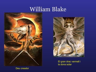 William Blake Deu creador El gran drac vermell i la dona solar 